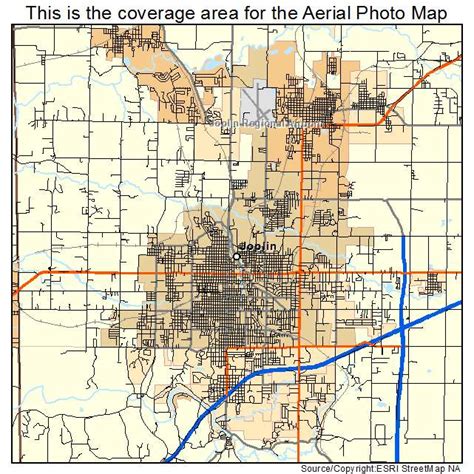 Aerial Photography Map Of Joplin Mo Missouri