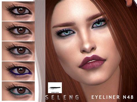 Eyeliner N48 By Seleng Created For The Sims 4 Emily Cc Finds