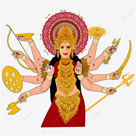 Durga Maa Images PNG Image Maa Durga Vector Design Png Image For