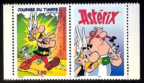 France Journee Du Timbre Asterix Vignette N B Neuf Luxe