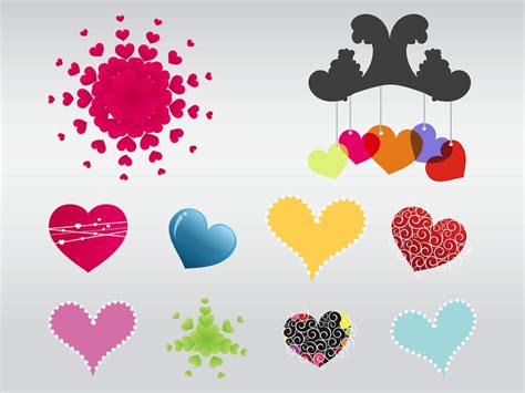 Vector Heart Elements Vector Art & Graphics | freevector.com