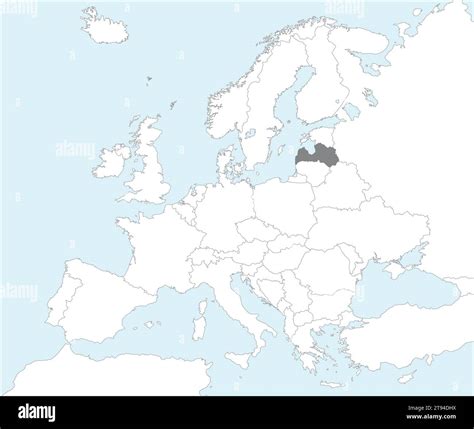 Location Map Of The Republic Of Latvia Europe Stock Vector Image And Art