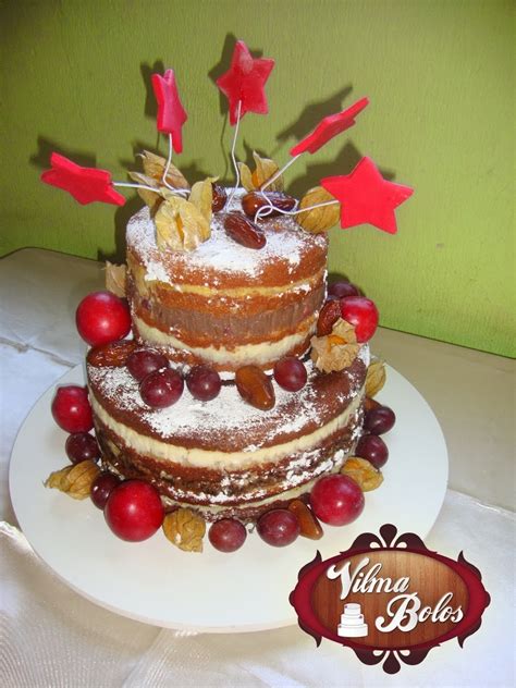 Bolos E Docinhos Para Uberl Ndia E Regi O Naked Cake Bolo Sem Cobertura Decora O De