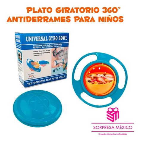 Plato Giratorio Para Niños 360 Plato Anti derrames