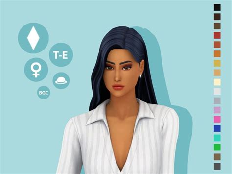 Sims 4 Emmi Hairstyle By Simcelebrity00 Emmi Hairstyle Maxis Match