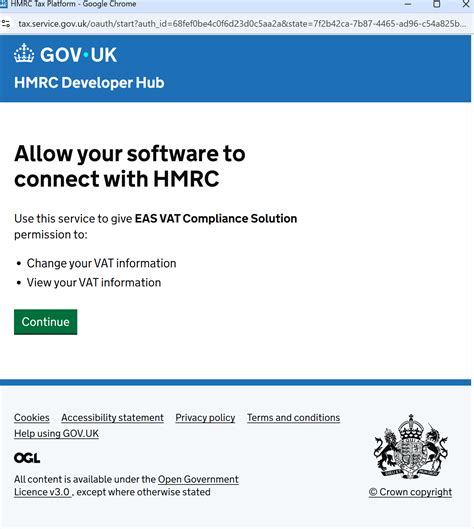 How to connect your UK VAT account to HMRC via EAS dashboard (MTD