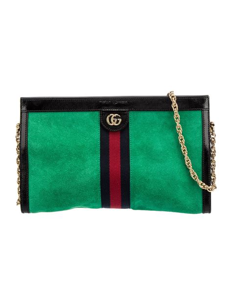 Gucci Medium Ophidia Chain Shoulder Bag Green Shoulder Bags Handbags Guc1426866 The Realreal