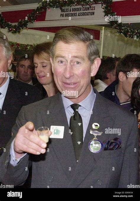 Winter Fair Visit Prince Charles Stock Photo Alamy