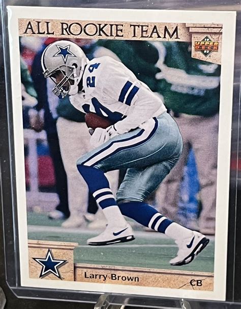 Larry Brown Upper Deck All Rookie Team Football Card Ebay