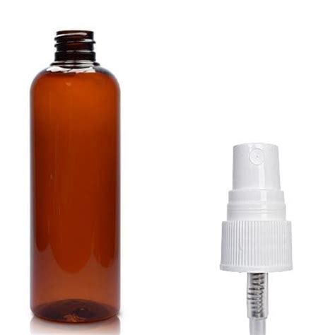 150ml Amber Plastic Atomiser Bottle Plastic Packaging Ampulla LTD