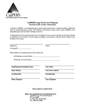 Calpers Long Term Authorization Pdf Fill Online Printable Fillable