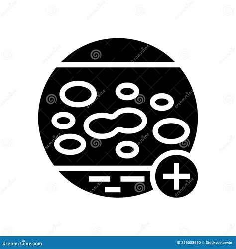 Autoimmune Huidziekte Klinische Glyph Pictogramvectorillustratie Vector