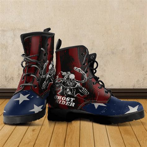 Cool Ghost Rider Boots American Legend Rider