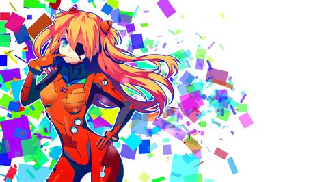 Wallpaper Illustration Anime Neon Genesis Evangelion Asuka Langley