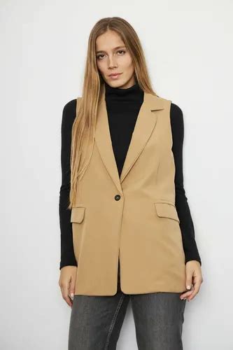 Blazer Chaleco Sarga Sastrera Con Forreria Nude Envío gratis