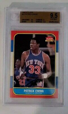 Fleer Patrick Ewing Rookie Bgs Gem Mint Ebay