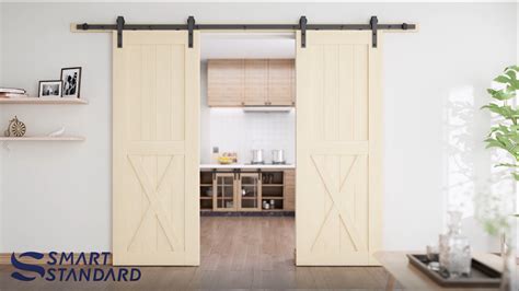 Snapklik Smartstandard Ft Heavy Duty Double Door Sliding Barn