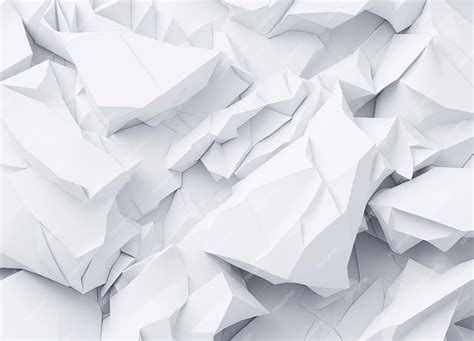 Premium AI Image | White geometric abstract background