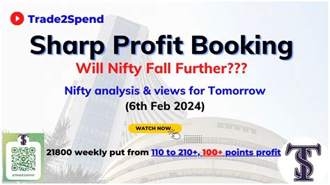 Nifty Daily Analysis And Level For 6th Feb Profit Booking In Nifty