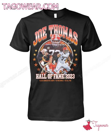 Joe Thomas Hall Of Fame 2023 Shirt - Tagowear