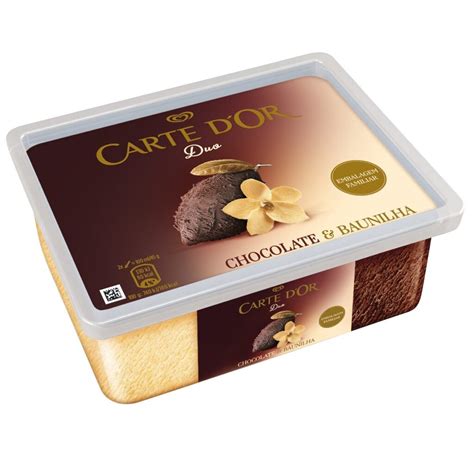 Carte Dor Duo Chocolate Baunilha Ml T H Barosa Congelados