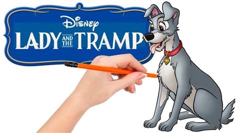 How To Draw Tramp From Lady And The Tramp Youtube