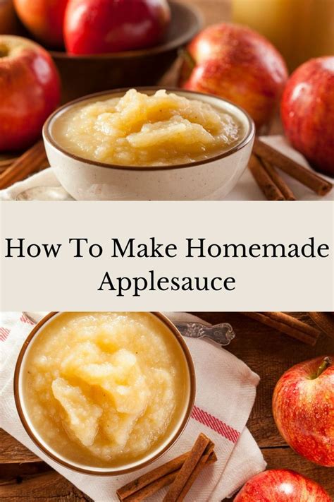 How To Make Homemade Applesauce The Easy Way Recipe Homemade Applesauce Recipes Homemade