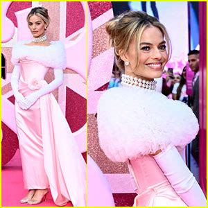 Margot Robbie Wows At Barbie London Premiere Dresses As Enchanted