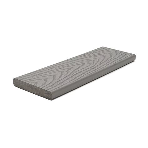 Trex 12 Ft Select Composite Capped Square Decking Pebble Grey The Home Depot Canada