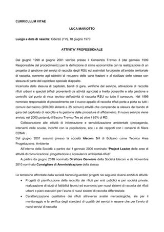 CV Luca Mariotto 2012 PDF