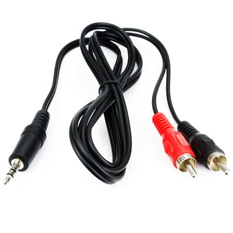 Soundlab Screened 35mm Stereo Jack Plug To 2x Phono Plugs Lead