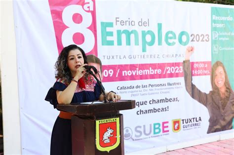 Más de mil vacantes oferta 8ª Feria del Empleo de Tuxtla Ensalada de