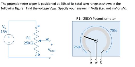 Circuit Potentiometer Wiper Arm Diagram