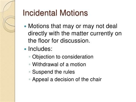 Parliamentary Procedure Overview