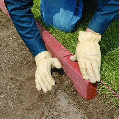 Classic red brick edging. | Brick edging, Brick garden edging, Red bricks