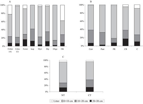 Vertical Distribution Of Macrofauna In The Litter And In The