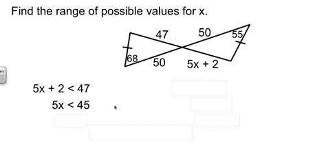 Inequalities In Two Triangles Worksheets