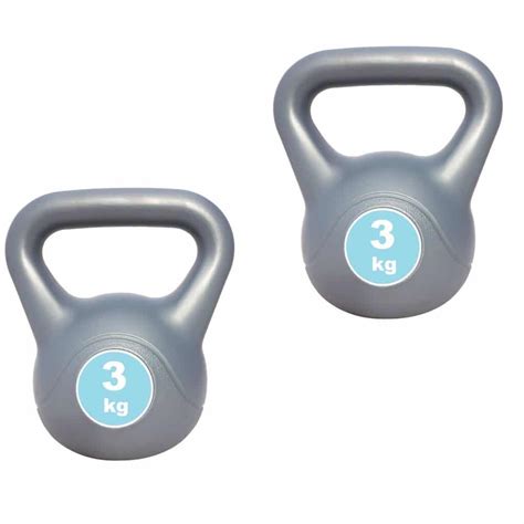 kettlebell 2 x 3kg Pair - Uk Fitness