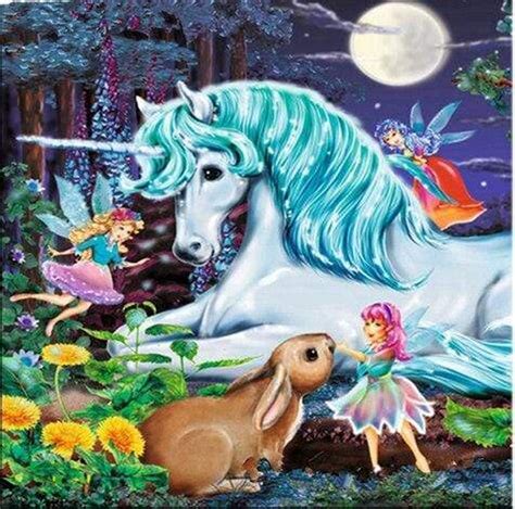 5D Diamond Painting Unicorn and Fairies Kit