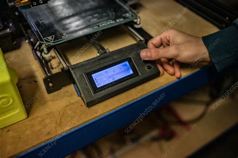 Man Controlling A 3d Printer Stock Image C0551841 Science Photo