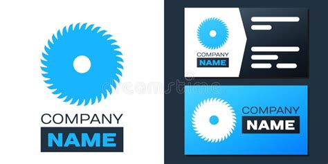 Logotype Circular Saw Blade Icon Isolated On White Background Saw