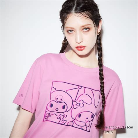 Sanrio Characters Kuromi My Melody UT Short Sleeve Graphic T Shirt