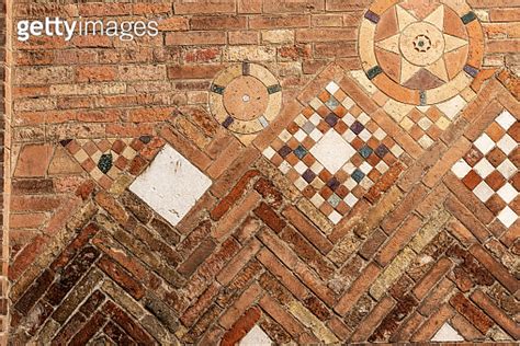 Ancient Brick Wall Bologna Italy Basilica Of Santo Stefano Or The