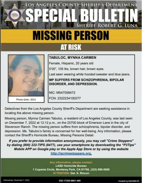 Missing Woman Last Seen In Stevenson Ranch