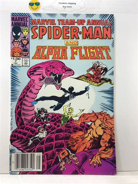 Marvel Team Up Annual 7 1984 NM Spider Man An Alpha Flight Comic