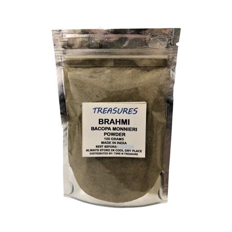 Treasures Brahmi Powder Bacopa Monnieri Memory Enhancer Pure