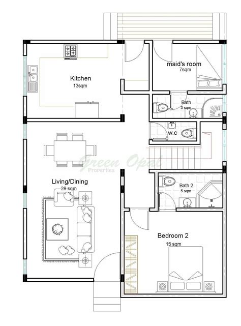 Luxury 3 Bedroom House Plans Ghana Three Bedroom House Design In Ghana