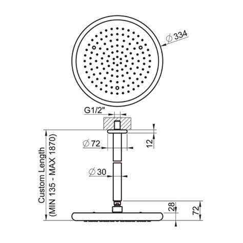 Gessi Goccia Soffione Anticalcare Per Doccia A Soffitto