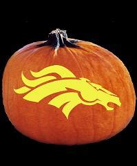 SpookMaster - NFL Football Denver Broncos Pumpkin Carving Pattern ...