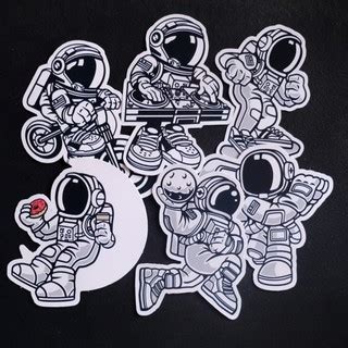 Jual Stiker Sticker Astronaut Untuk Laptop Mobil Koper Dll Shopee